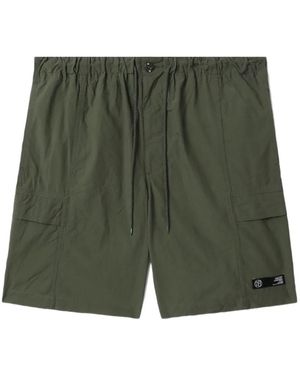 Neighborhood Cargo-Pocket Drawstring Shorts - Green