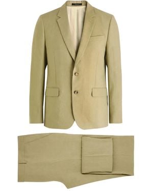 Paul Smith Button Linen Suit - Green