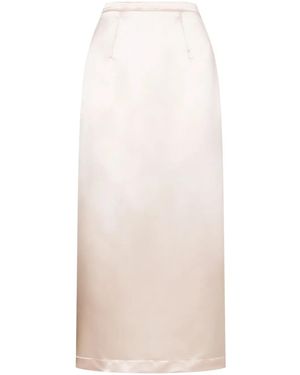 Philosophy Di Lorenzo Serafini Straight-Cut Skirt - Natural
