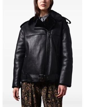 Poche Paris Faux-Fur Jacket - Black