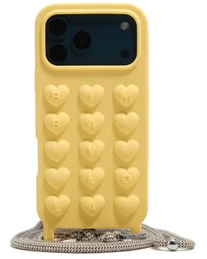 Bimba Y Lola Heart-Motif Phone Case - Yellow