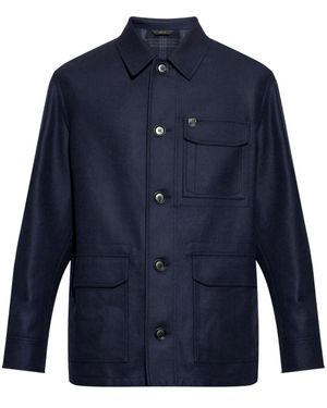 Brioni Giacca Con Bottoni - Blu