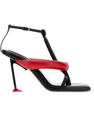 Givenchy Wattierte Boudoir Sandalen - Rot