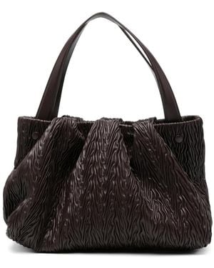 THEMOIRÈ Textured Tote Bag - Black