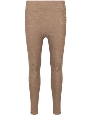 Twenty Swirl 3D Activewear Leggings - Natural
