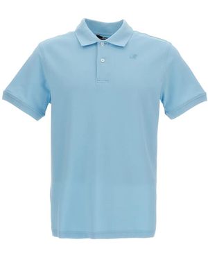 K-Way Amedee Logo-Patch Polo Shirt - Blue