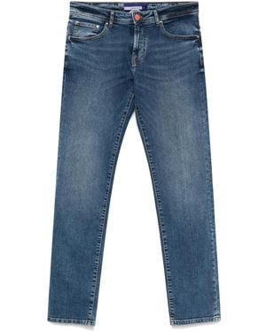 Manuel Ritz Logo-Patch Jeans - Blue