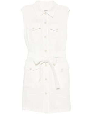 P.A.R.O.S.H. Blink Shirt Mini Dress - White