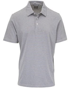 Faherty Polo À Rayures - Gris