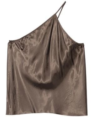 Rick Owens Asymmetrical Top - Brown