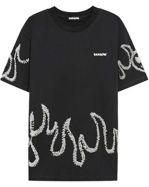 Barrow Camiseta con detalle de apliques - Negro