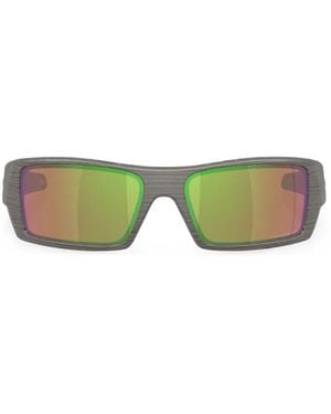 Oakley Gascan Rectangle-Frame Sunglasses - Green