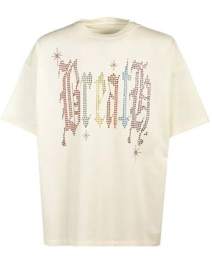 BREATH Rhinestone-Embellished T-Shirt - White
