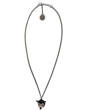 Marni Collar Con Colgante De Animal - Azul