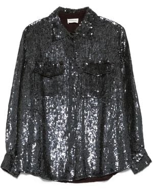P.A.R.O.S.H. Sequin-Embellished Shirt - Black