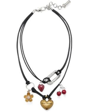 Marc Jacobs Charm-Embellished Stacked Necklace - Metallic