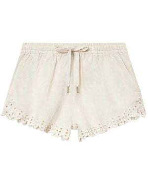 Isabel Marant Marant Étoile Balyme Cotton Shorts - Natural