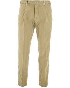 Santaniello Cotton Trousers - Natural