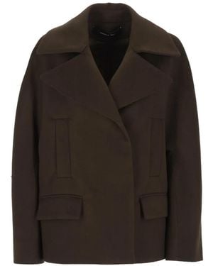 FEDERICA TOSI Long-Sleeve Flap-Pocket Jacket - Black