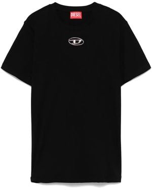 DIESEL Oval Dロゴ Tシャツ - ブラック