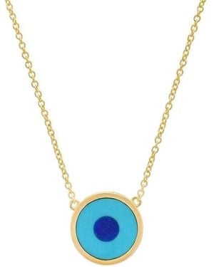 Jennifer Meyer 18Kt Evil Eye Necklace - Blue