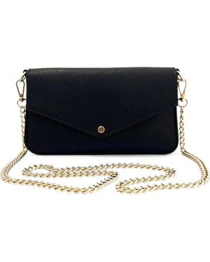 Apatchy London Munro Leather Clutch Bag - Black
