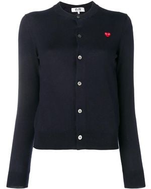 COMME DES GARÇONS PLAY Basic Cardigan - Blue