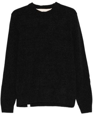 Anerkjendt Crew-Neck Long-Sleeve Sweatshirt - Black