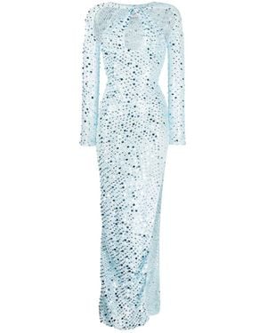 Coperni Sequin-Embellished Maxi Dress - Blue