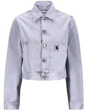 Carhartt Arca Buttoned Pocket Denim Jacket - Blue