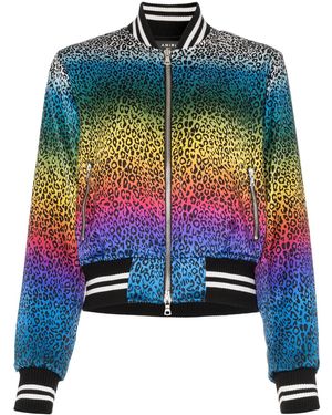 Amiri Leopard Bomber Jacket - Multicolour