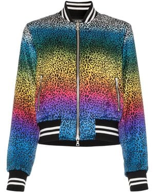 Amiri Leopard Bomber Jacket - Multicolor