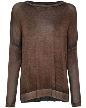 Avant Toi Maglione Con Effetto Schiarito - Marrone