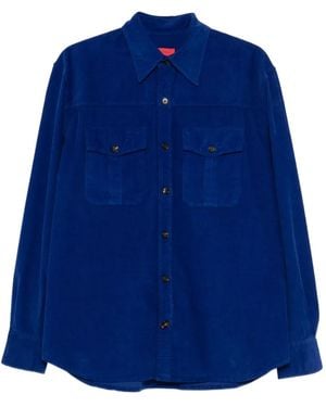 Isaia Chest-Pocket Shirt - Blue
