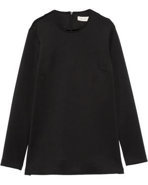 Max Mara Fuxia Long-Sleeve Top - Black