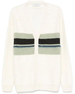 Lanvin Stripe-Detail Cardigan - White