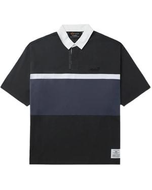 Alpha Industries Striped Polo Shirt - Black