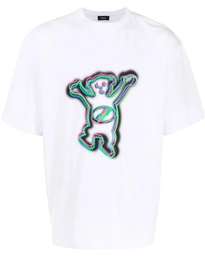we11done グラフィック Tシャツ - ブルー