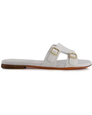 Santoni Didi Slides - White