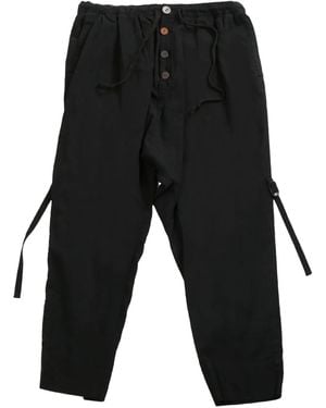 Undercover Cropped Tapered Trousers - Black