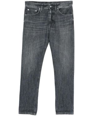Dondup Washed-Effect Five-Pocket Jeans - Grey