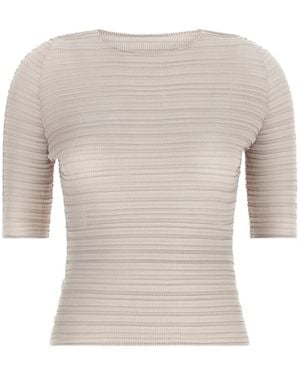 Issey Miyake Jiggly Pleats T-Shirt - White