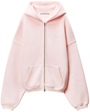 Alexander Wang Zip-Up Hoodie - Pink