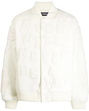 Undercover X Kamilla Tolnø Patches Bomber Jacket - White