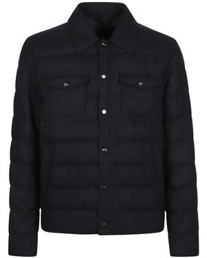 Herno Quilted Wool Jacket - Black
