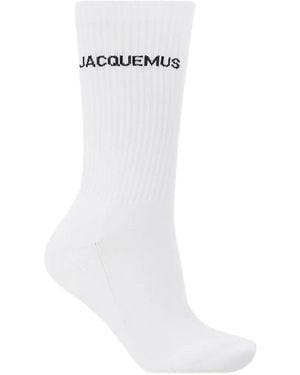Jacquemus Sokken Met Geborduurd Logo - Wit