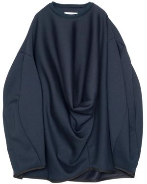 Yoshio Kubo Draped Sweatshirt - Blue
