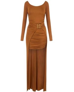 Elisabetta Franchi Carpet Dress - Brown
