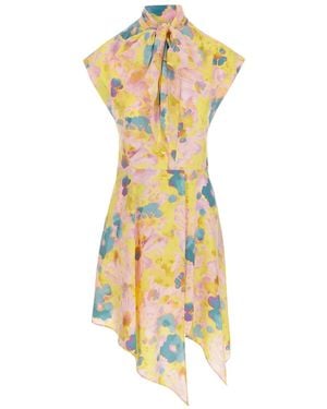 Stella McCartney Floral Tie Dress - Metallic