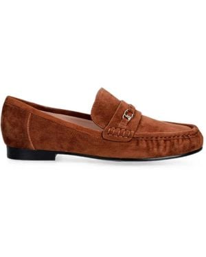 Coccinelle Logo-Plaque Suede Loafers - Brown